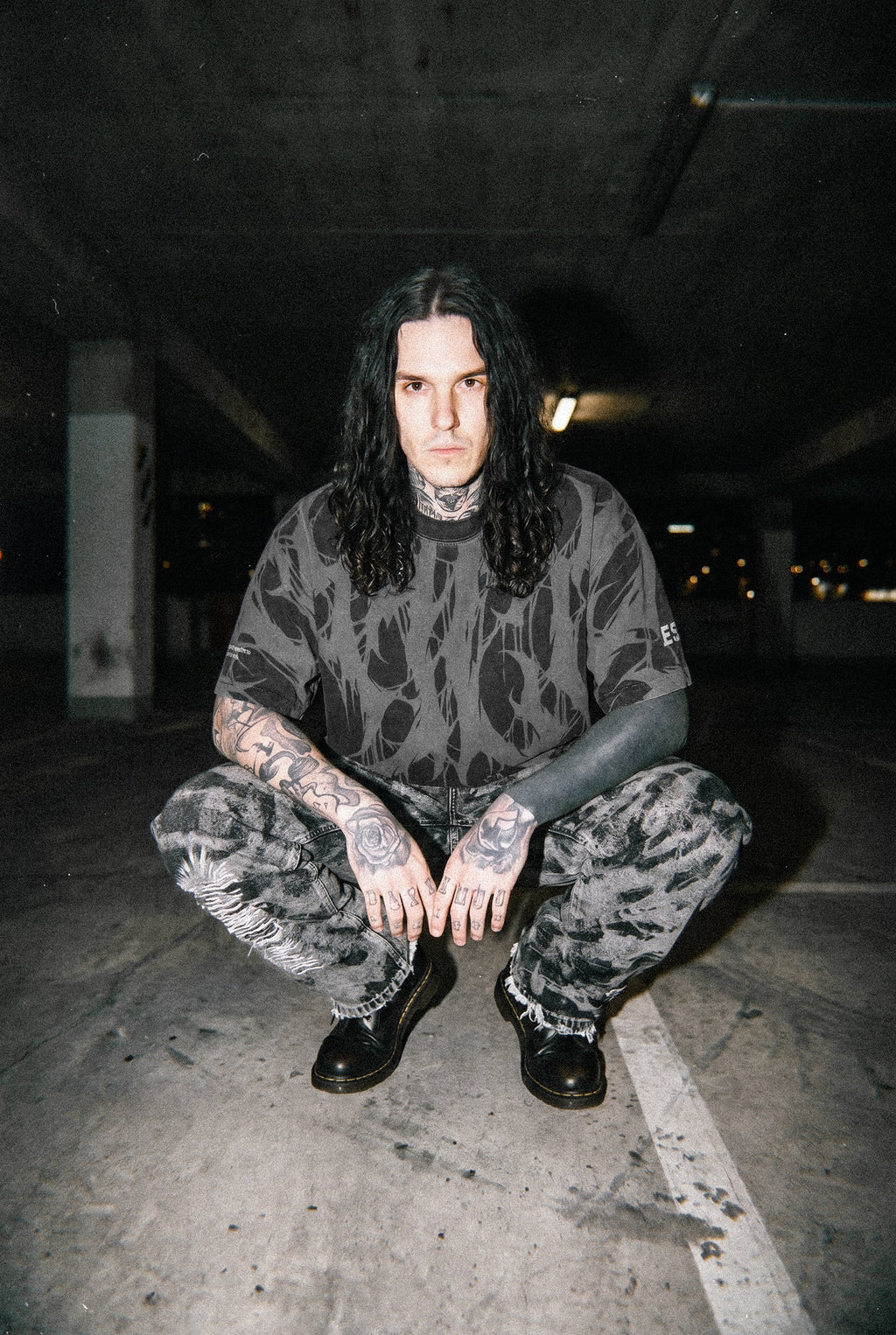 Grimfall (Acid Washed) - Heavy Oversized T-Shirt (250GSM)