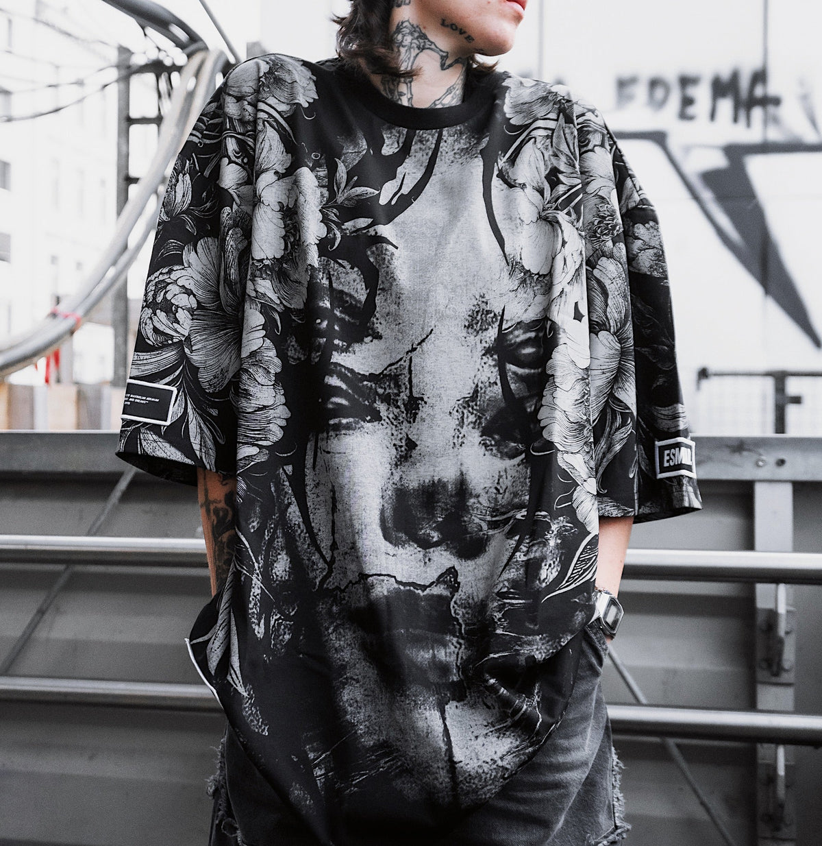 Heart Like Winter (Allover) - Heavy Oversized T-Shirt (250GSM)
