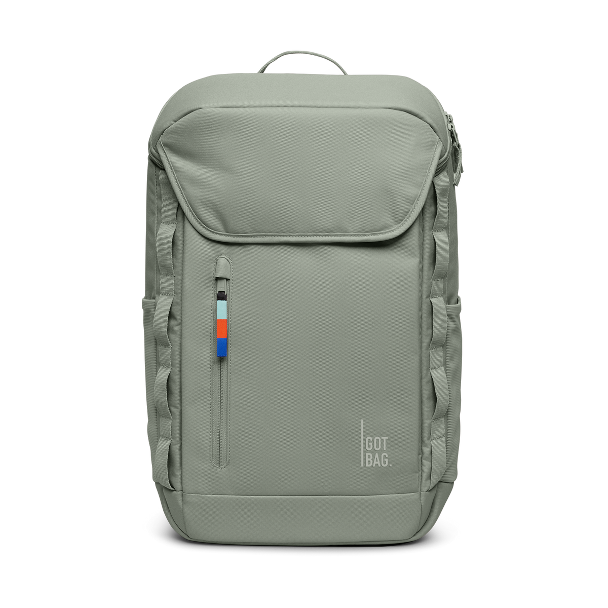 PRO PACK Rucksack in bass (Salbeigrün) als Studioaufnahme in Frontansicht.