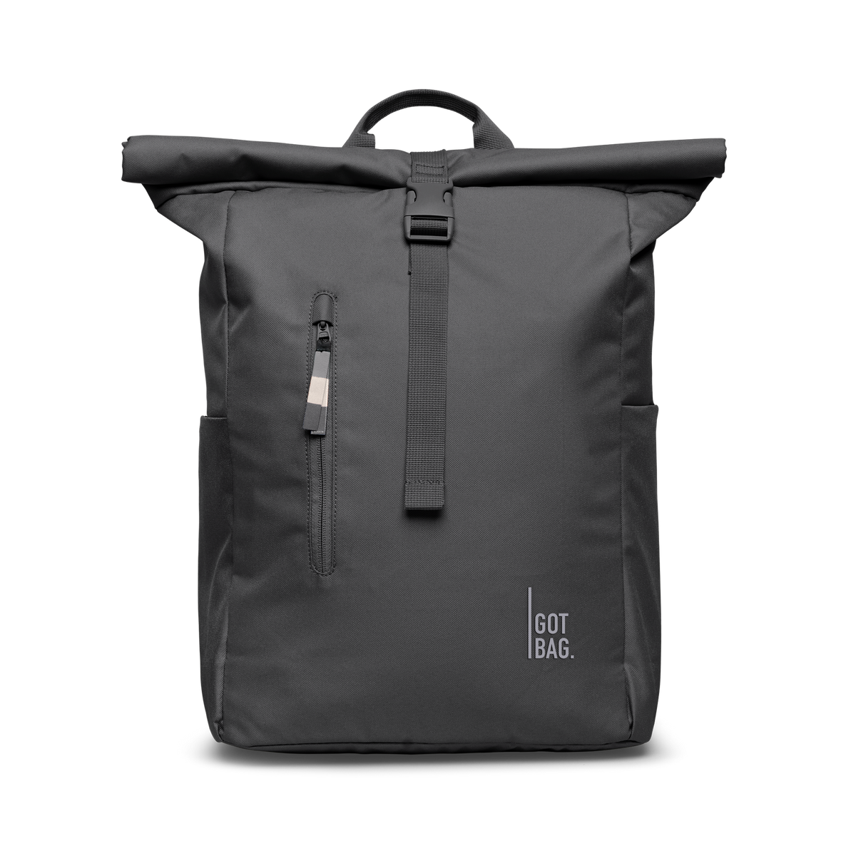 ROLLTOP EASY Rucksack in shark (Dunkelgrau) als Studioaufnahme in Frontansicht.