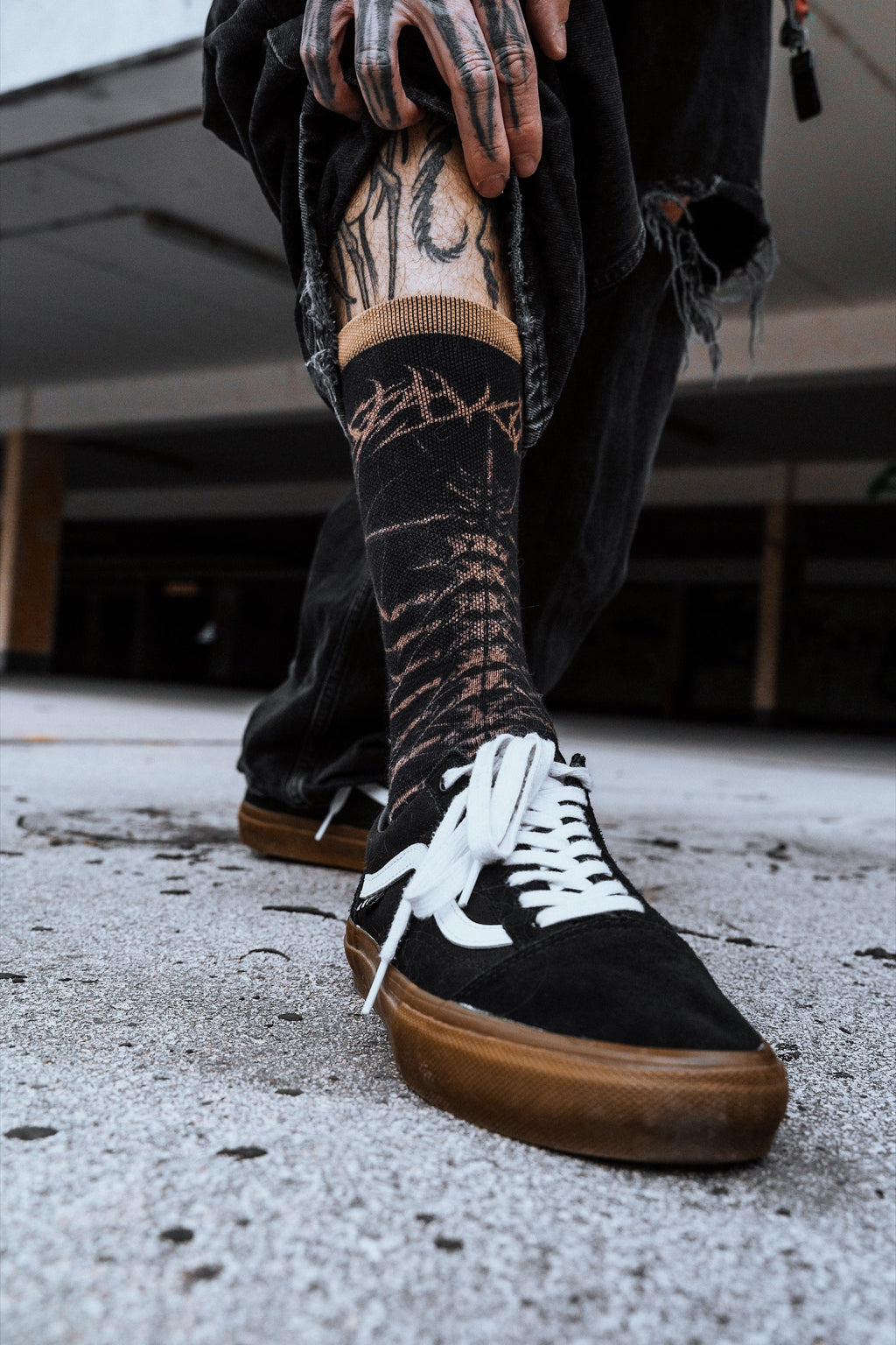 Rustpatch (Ocker) - Comfort Socks
