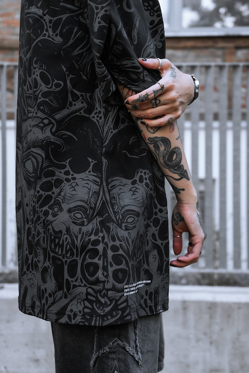The Hollow Blaze (Allover) - Oversized T-Shirt (200GSM)