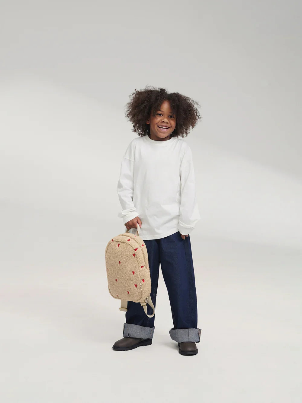 Brown Hearts Teddy Mini Backpack