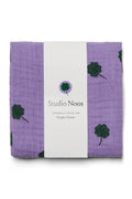 Purple Clover Swaddle Print Medium