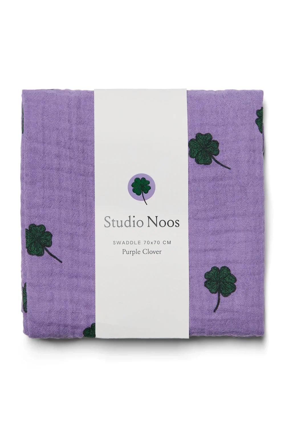 Purple Clover Swaddle Print Medium