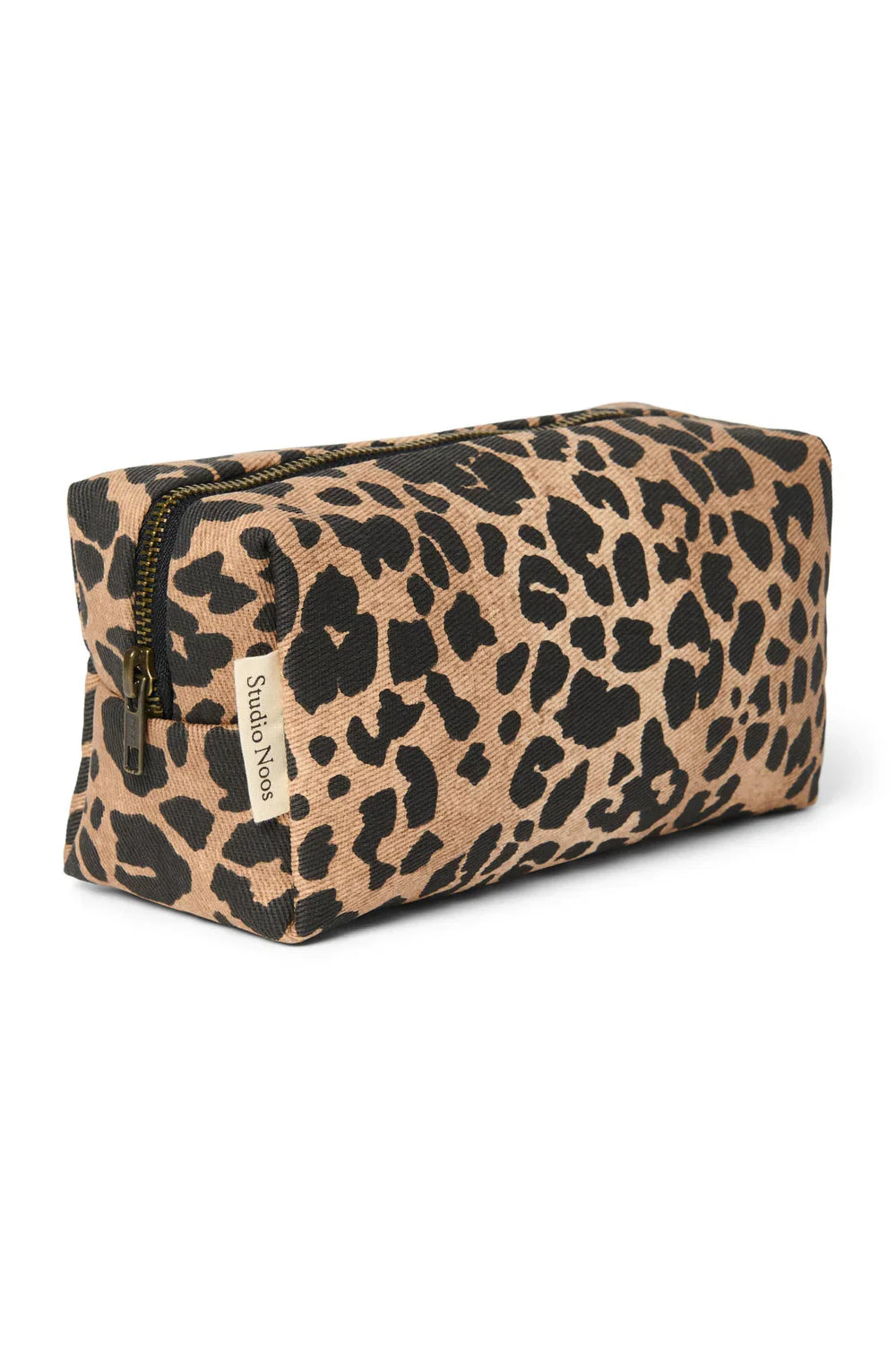 Brown Leopard Cotton Pouch