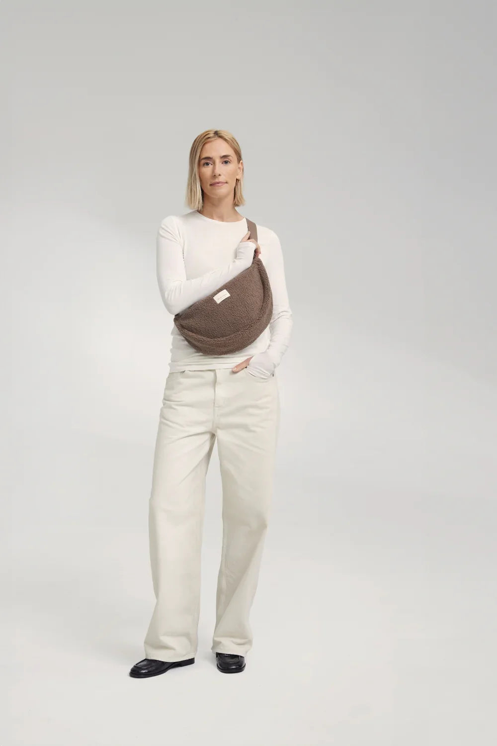 Ecru Teddy Adult Fanny Pack
