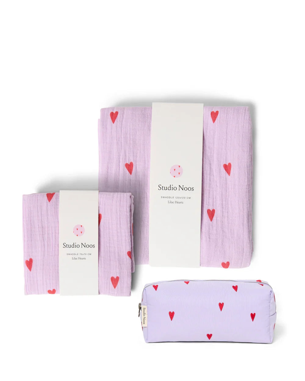 Newborn Essential Gift Set - Light Blue Hearts