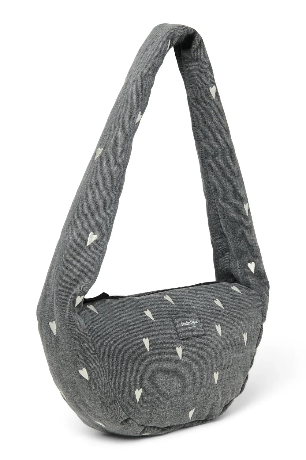 Grey Denim Mini Cross Body Bag