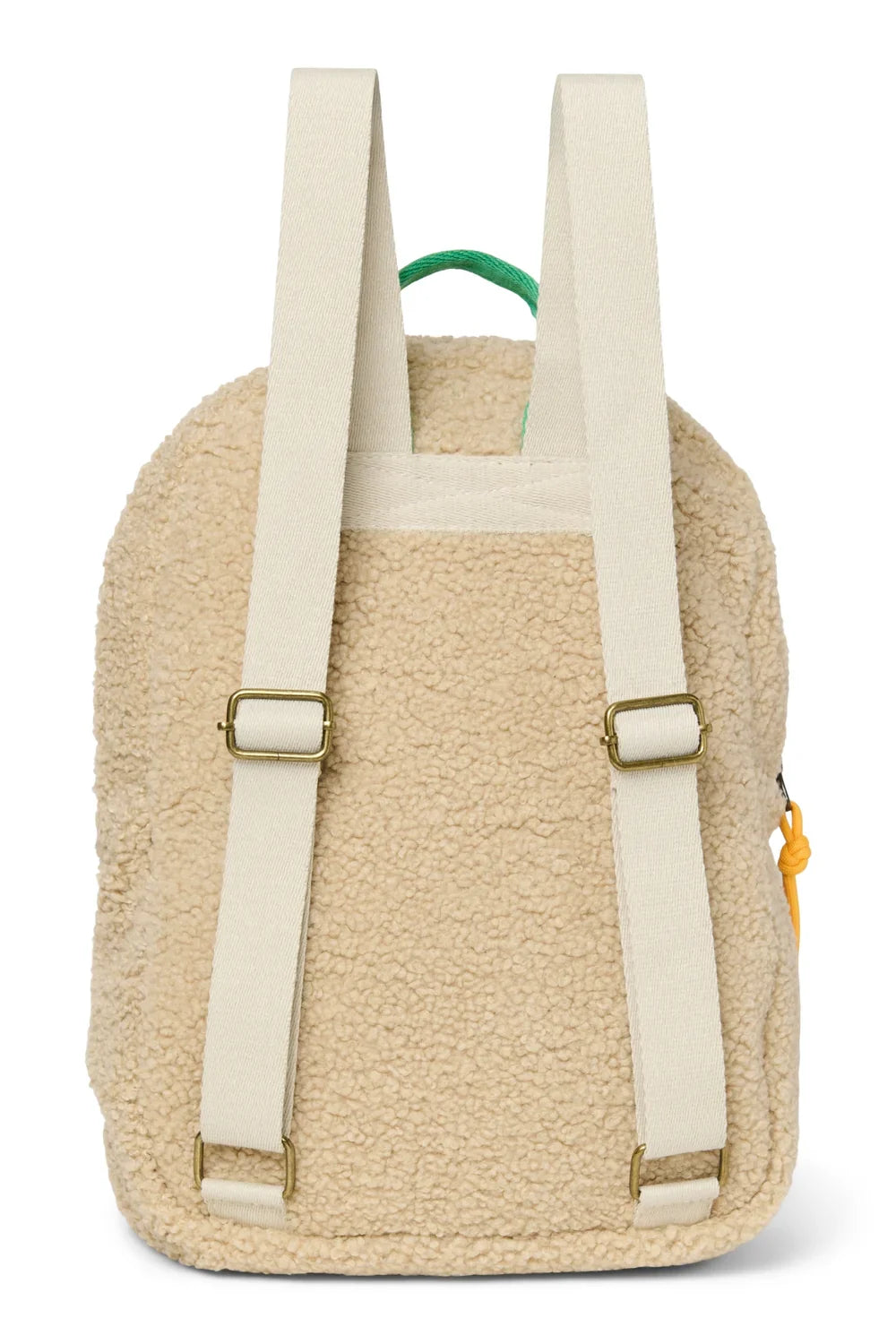 Ecru/Purple Teddy Midi Backpack