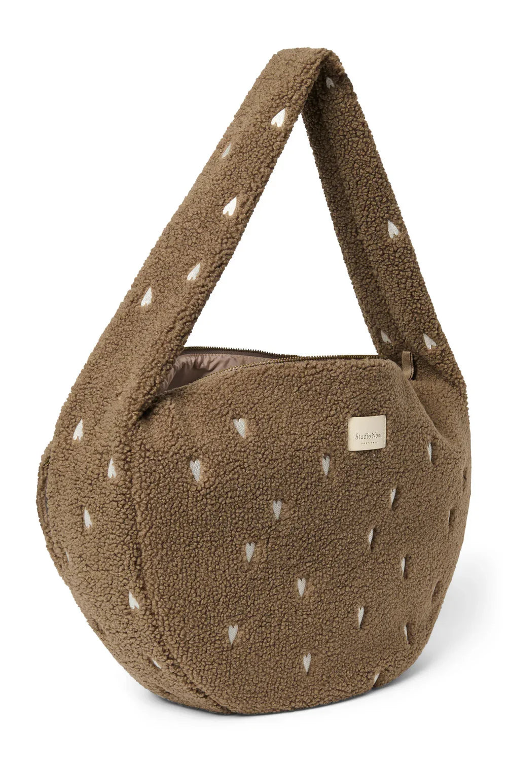 Brown Teddy Cross Body Bag
