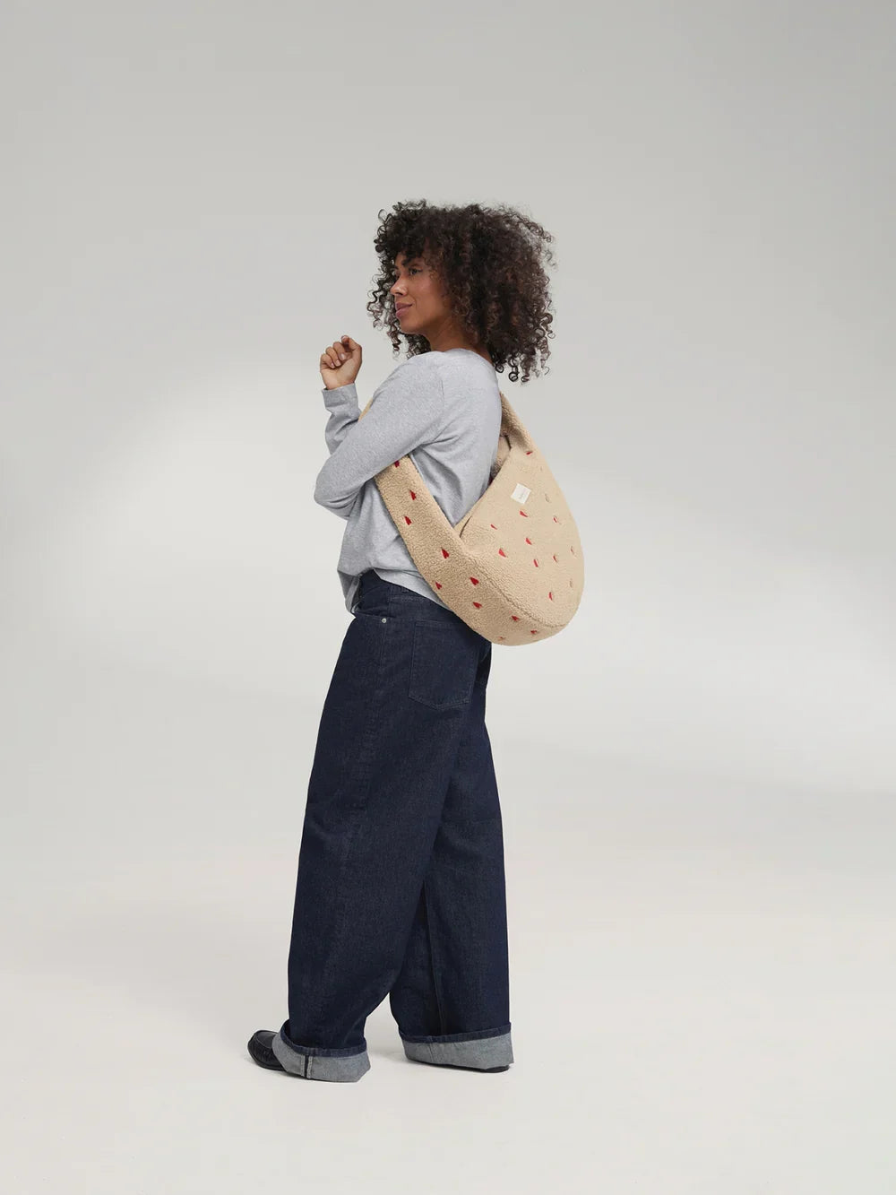 Ecru Teddy Cross Body Bag