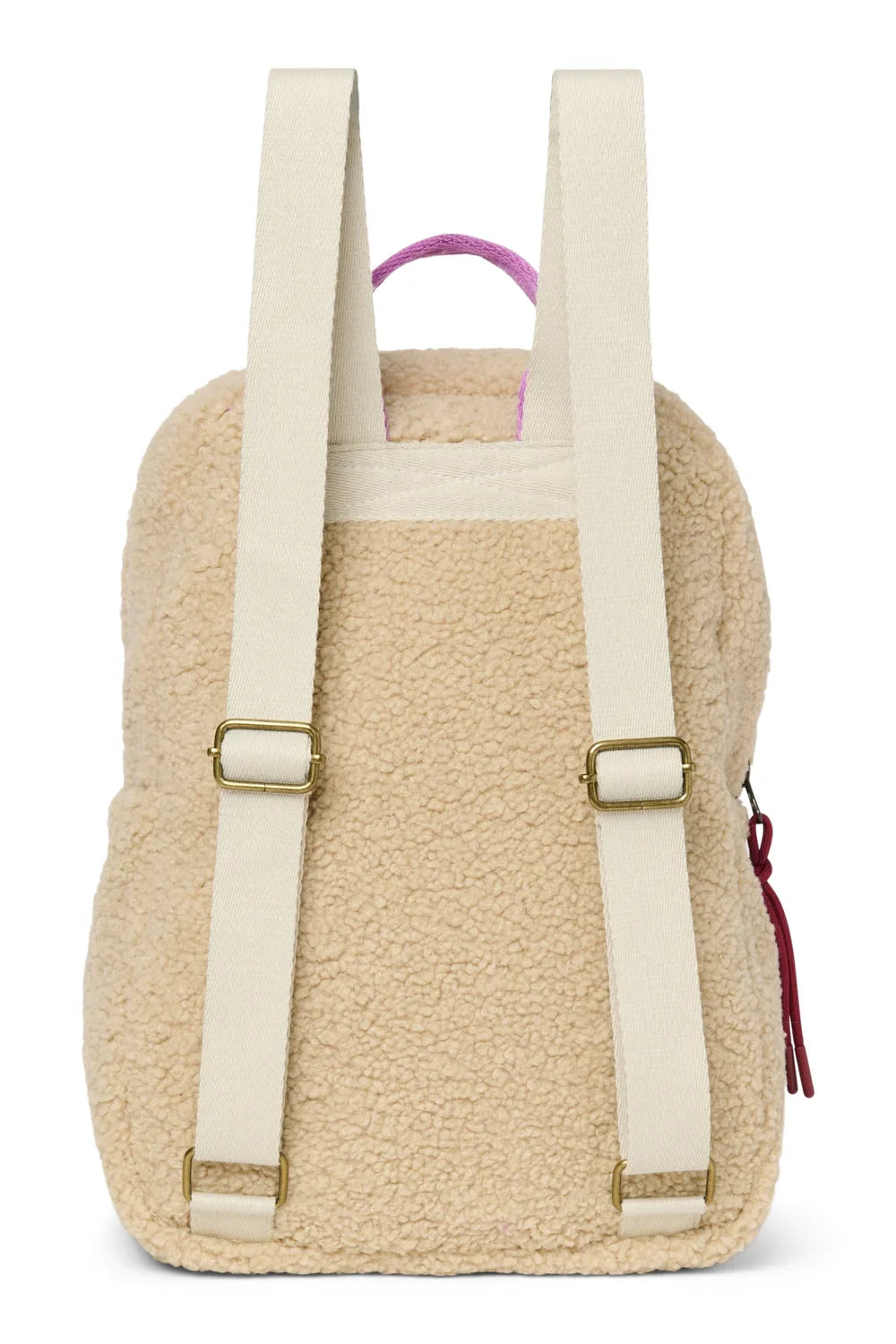 Ecru/Cobalt Teddy Midi Backpack