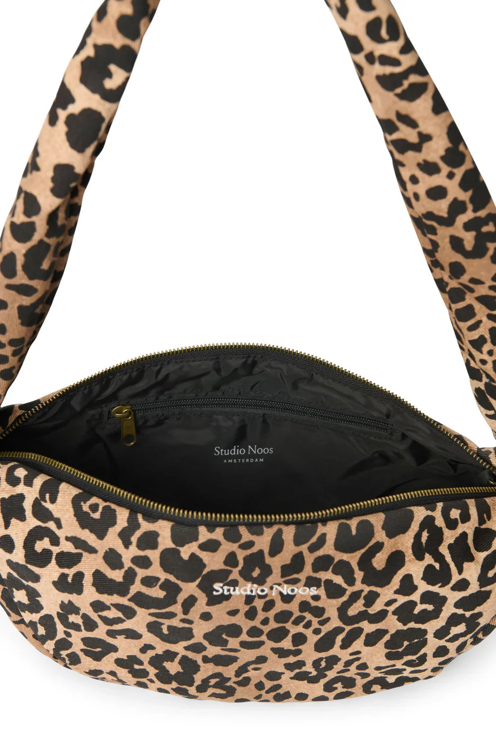 Green Leopard Cotton Mini Cross Body Bag