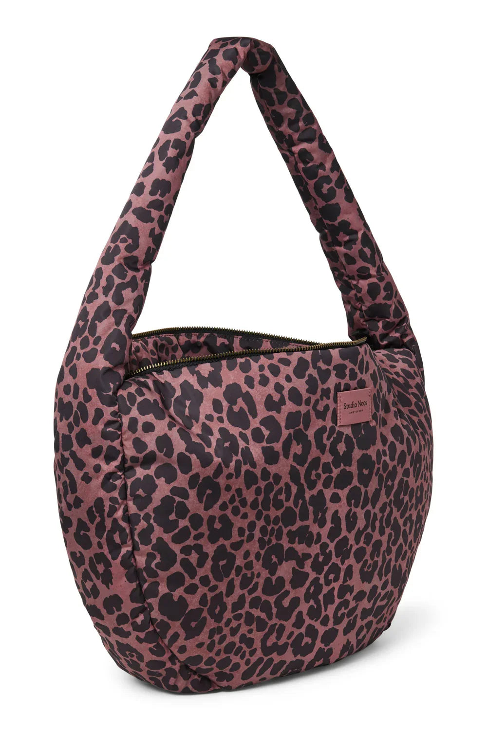 Red Leopard Puffy Cross Body Bag