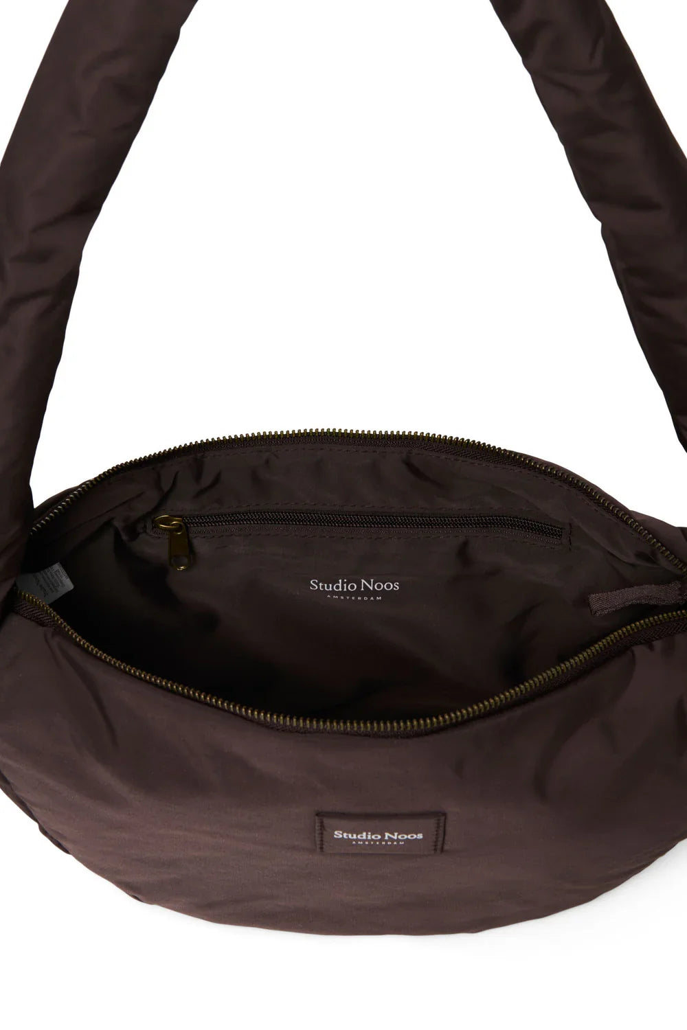Black Puffy Mini Cross Body Bag