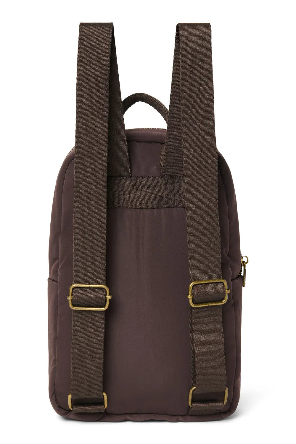 Brown Hearts Puffy Mini Backpack