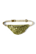 Green Leopard Cotton Mini Fanny Pack