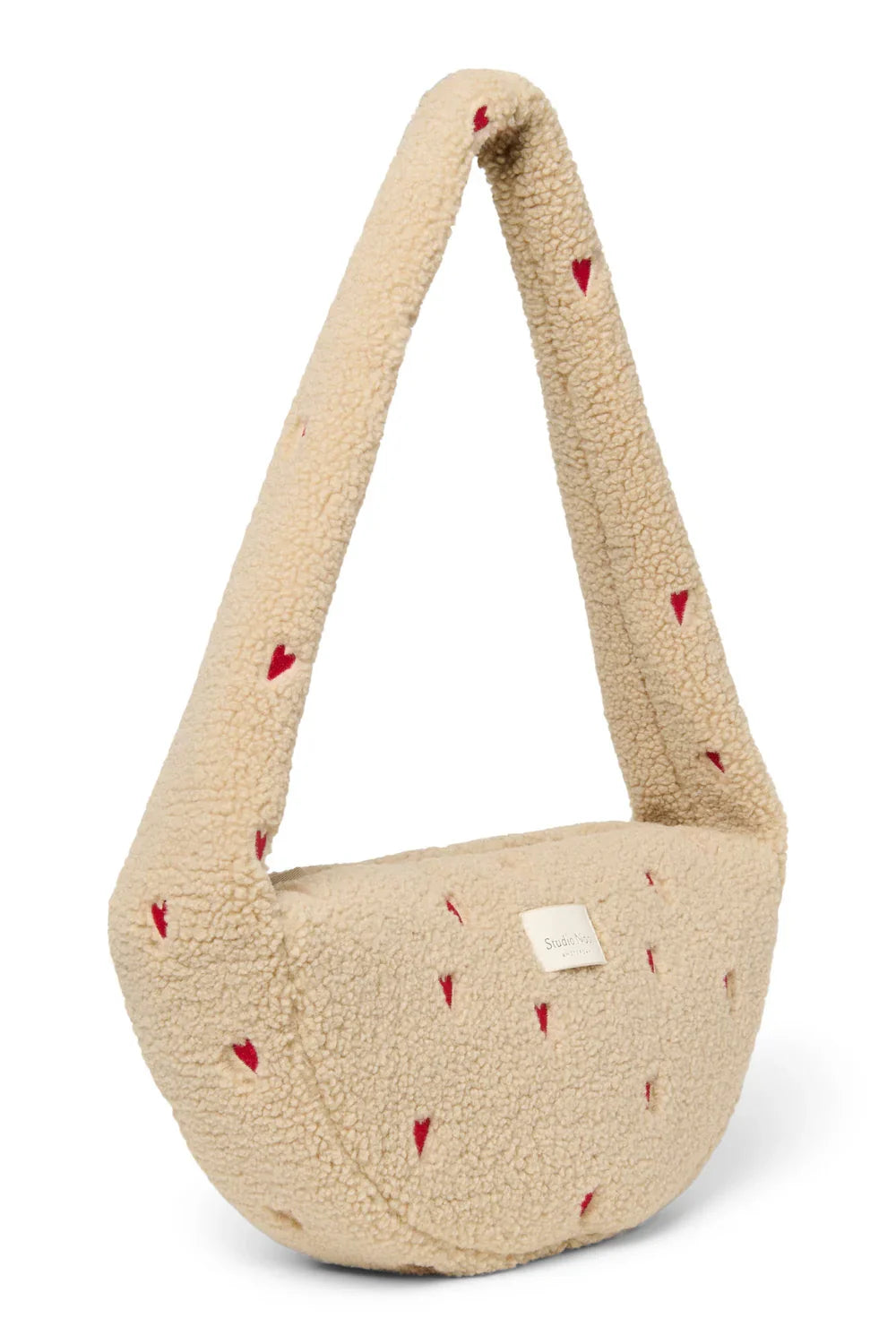 Brown Hearts Teddy Mini Cross Body Bag