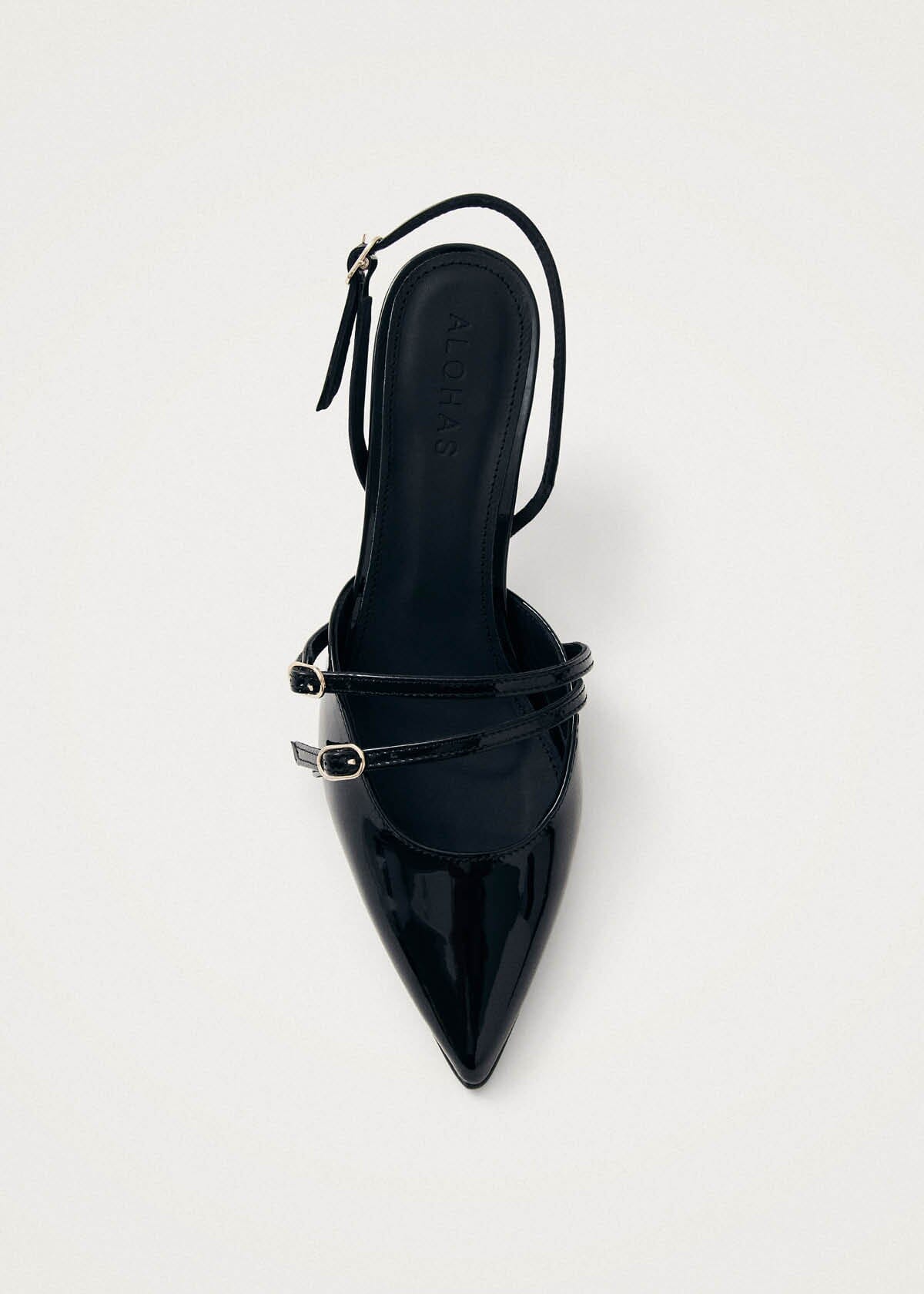 Joelle Black Patent Leather Pumps