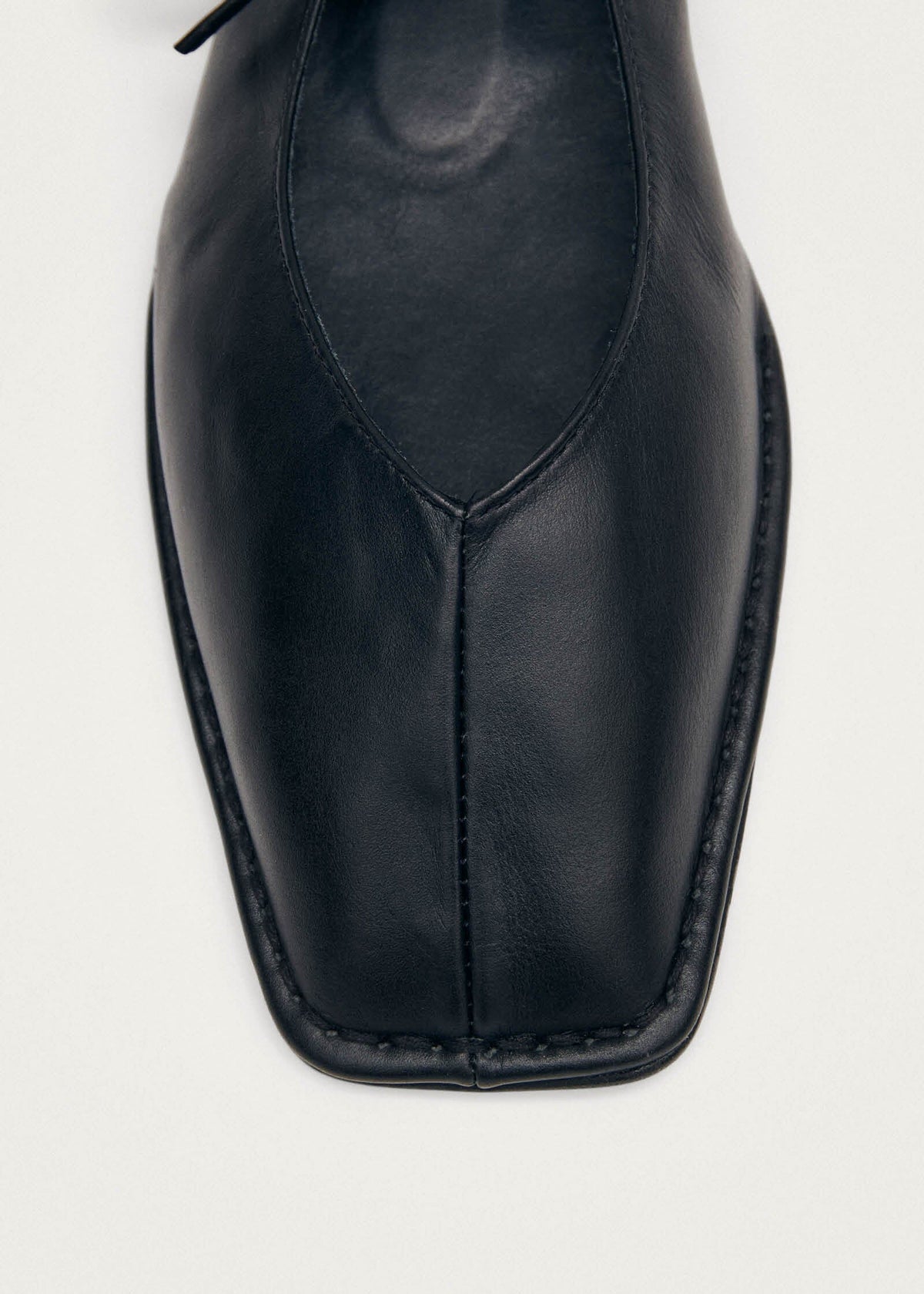 Sway Black Leather Ballet Flats