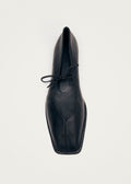 Sway Black Leather Ballet Flats