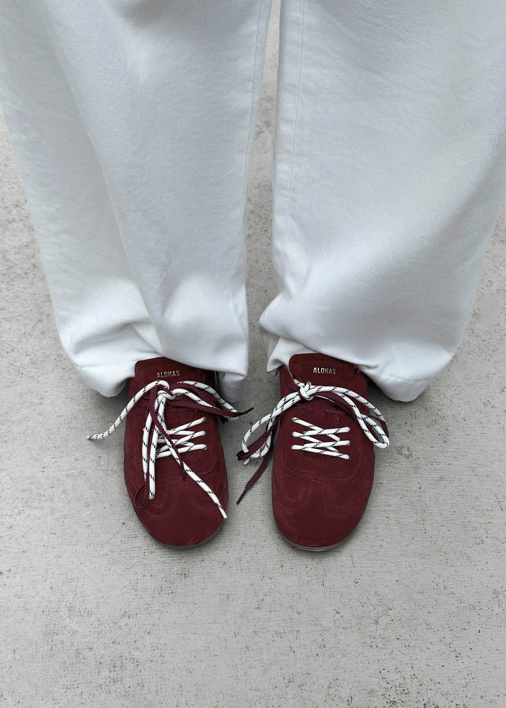 Tb.24 Suede Burgundy Leather Sneakers