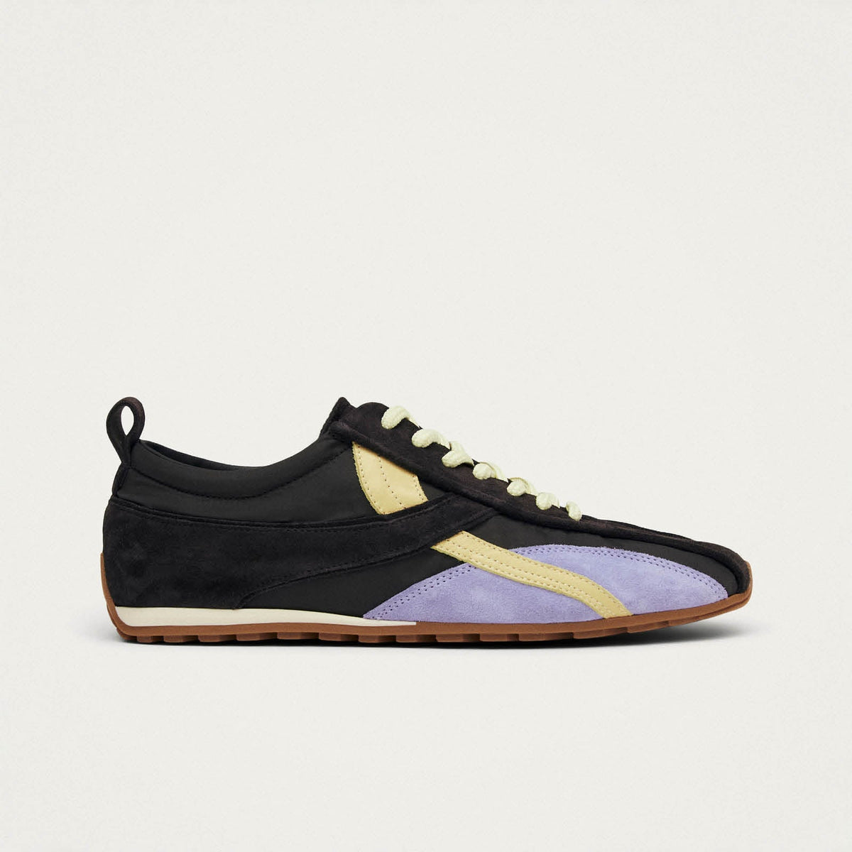 Tb.304 Nylon Brown Leather Sneakers