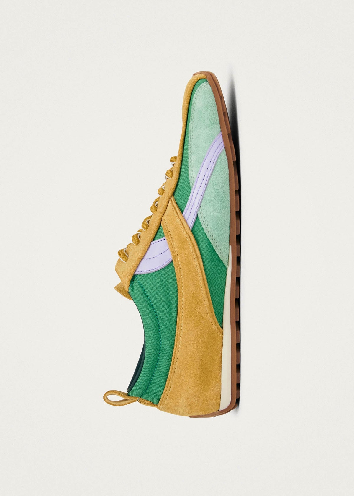 Tb.304 Nylon Green Leather Sneakers