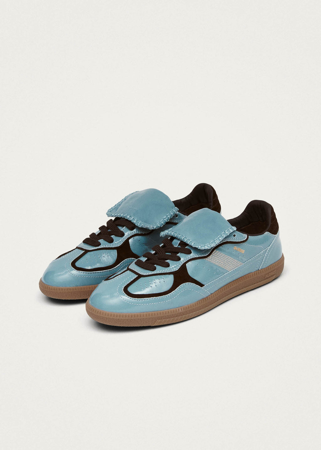Tb.490 Club Grey Blue Patent Leather Sneakers