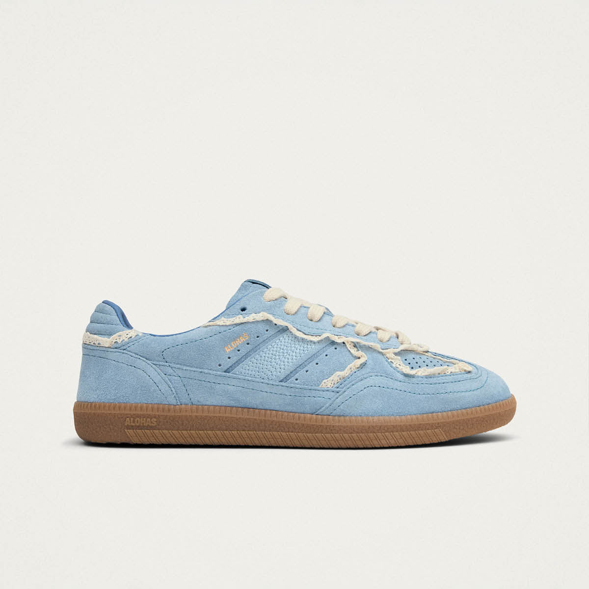 Tb.490 Crochet Blue Leather Sneakers