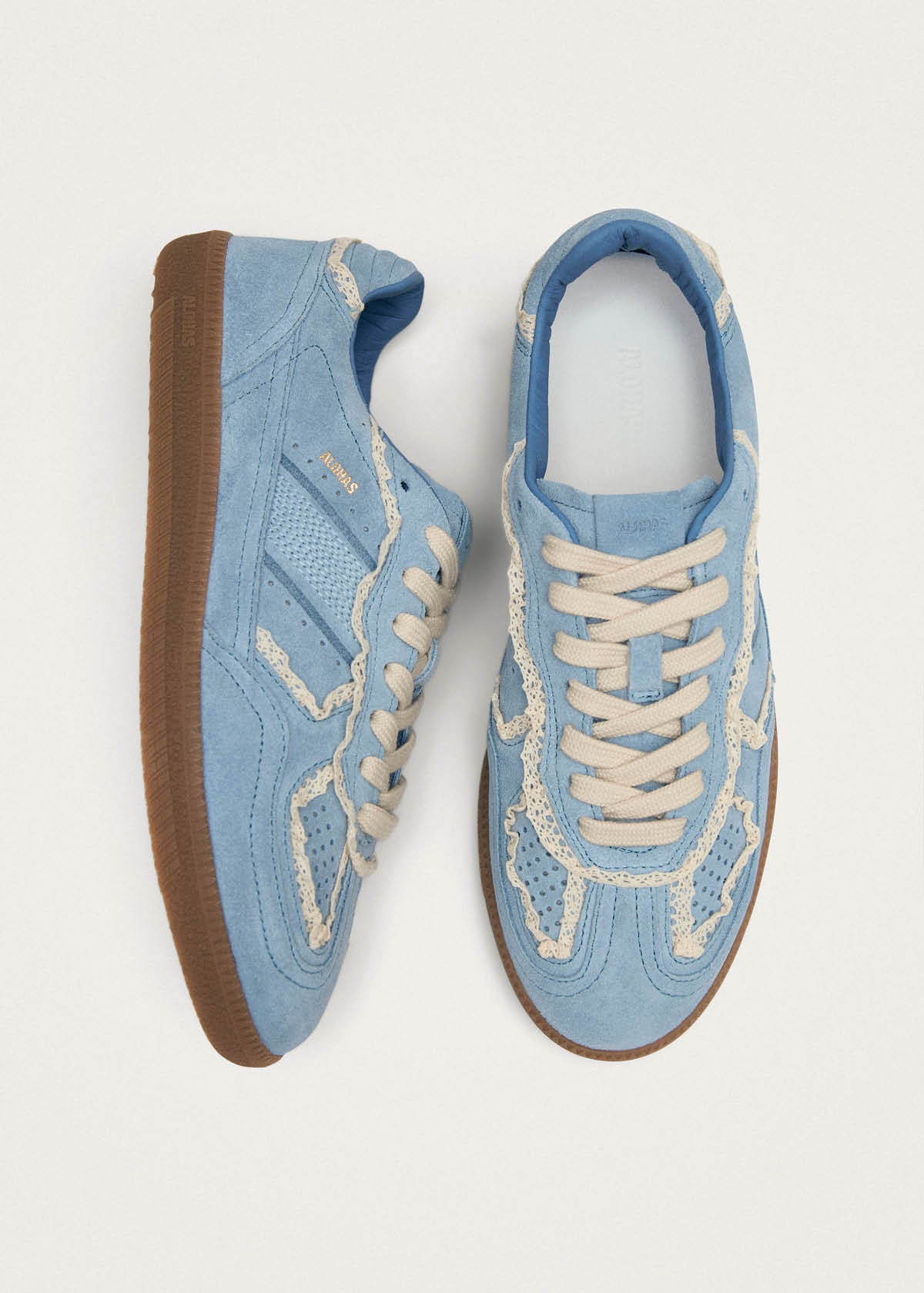Tb.490 Crochet Blue Leather Sneakers