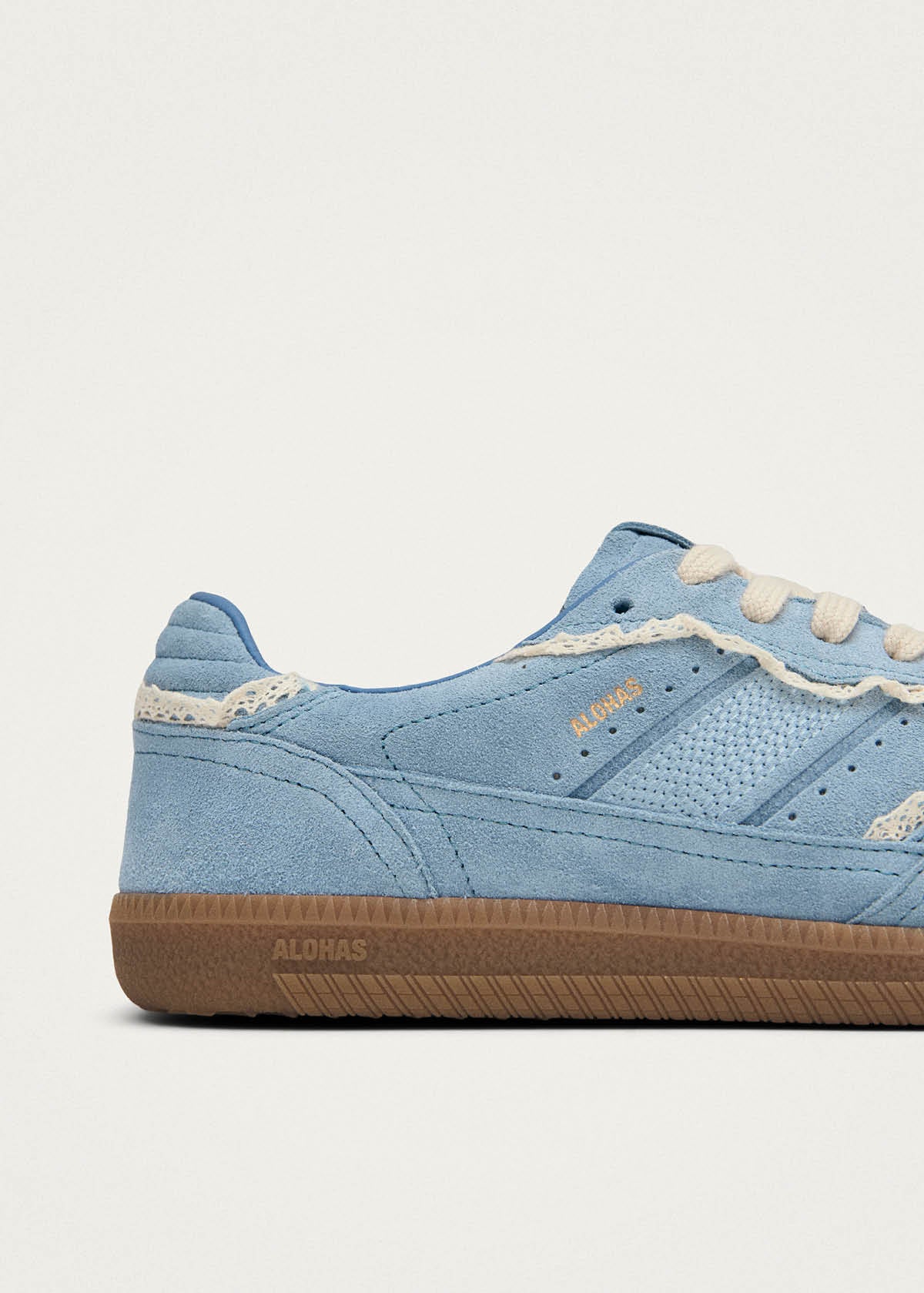 Tb.490 Crochet Blue Leather Sneakers
