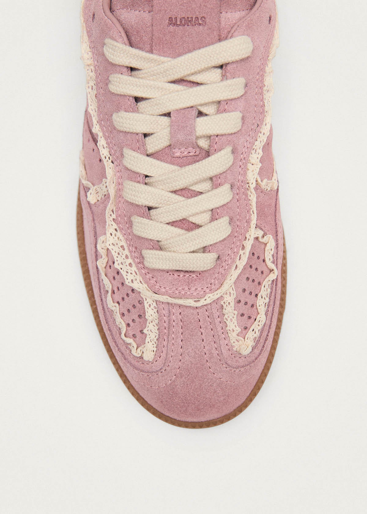 Tb.490 Crochet Pink Leather Sneakers