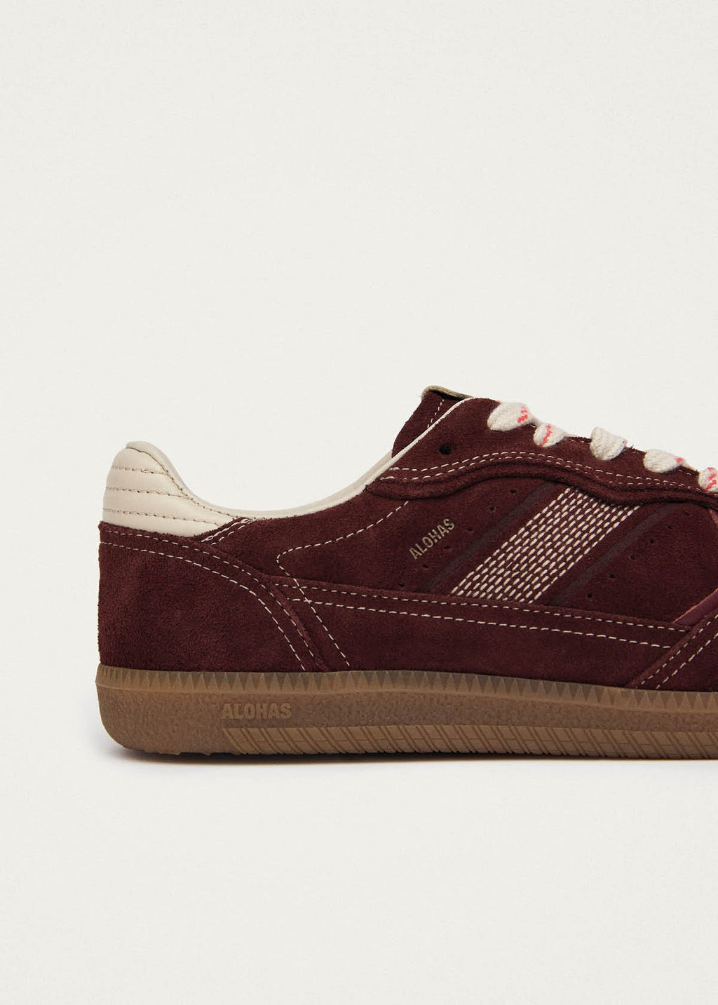 Tb.490 Rife Burgundy Cream Leather Sneakers