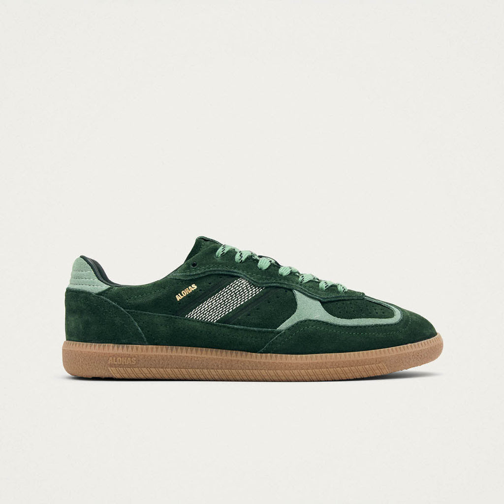 Tb.490 Rife Green Tones Leather Sneakers