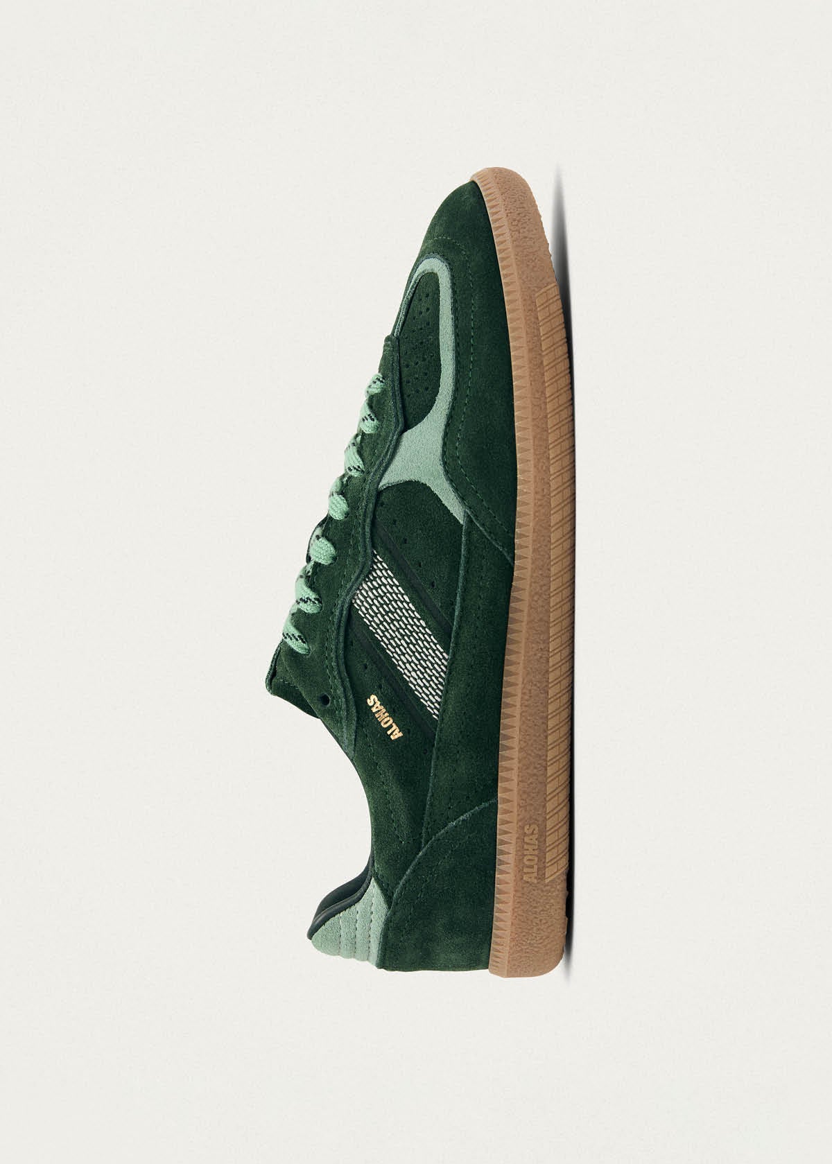 Tb.490 Rife Green Tones Leather Sneakers